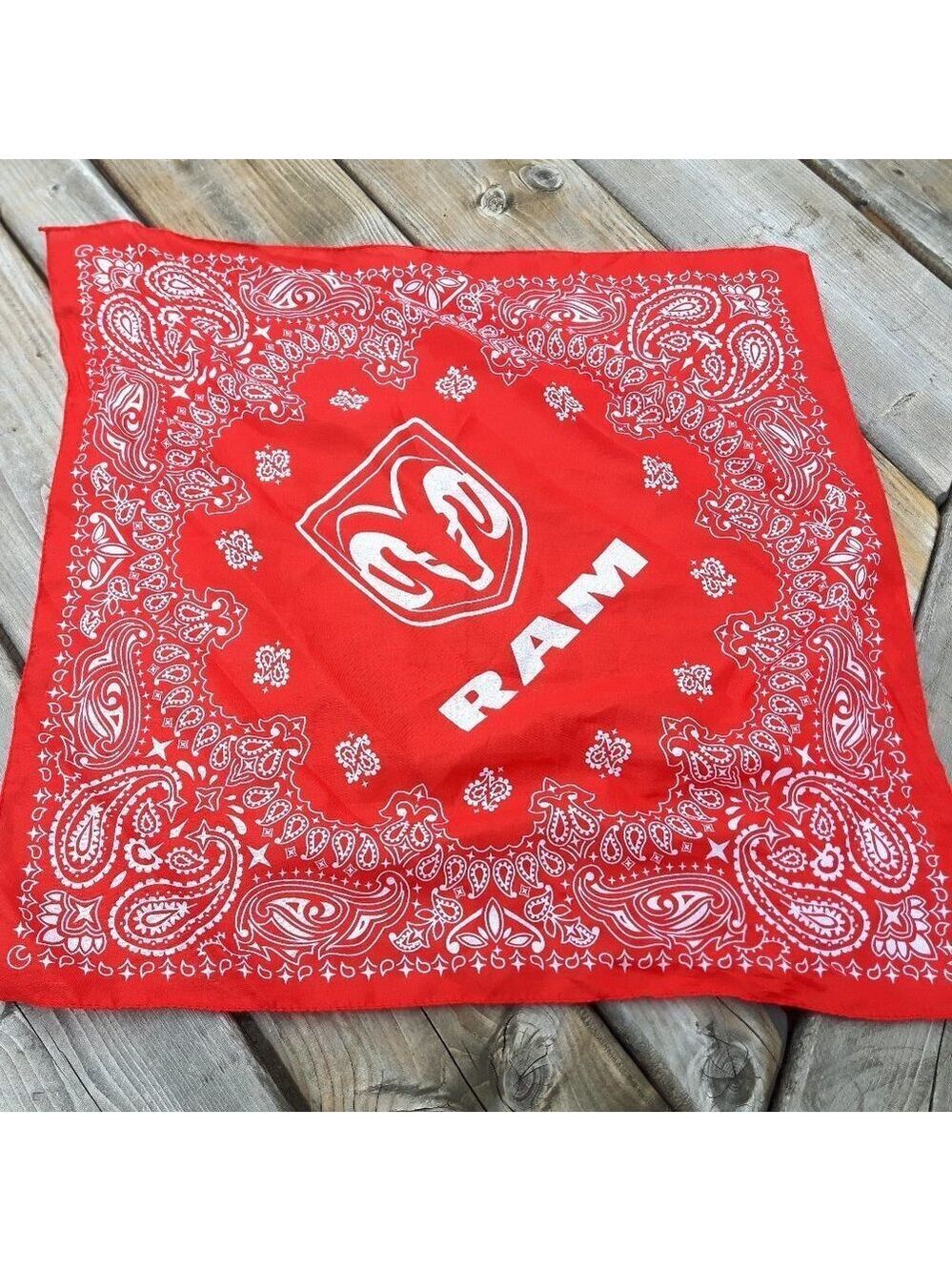 Dodge Ram Trucks Bandana Biker Handkerchief 20x20"